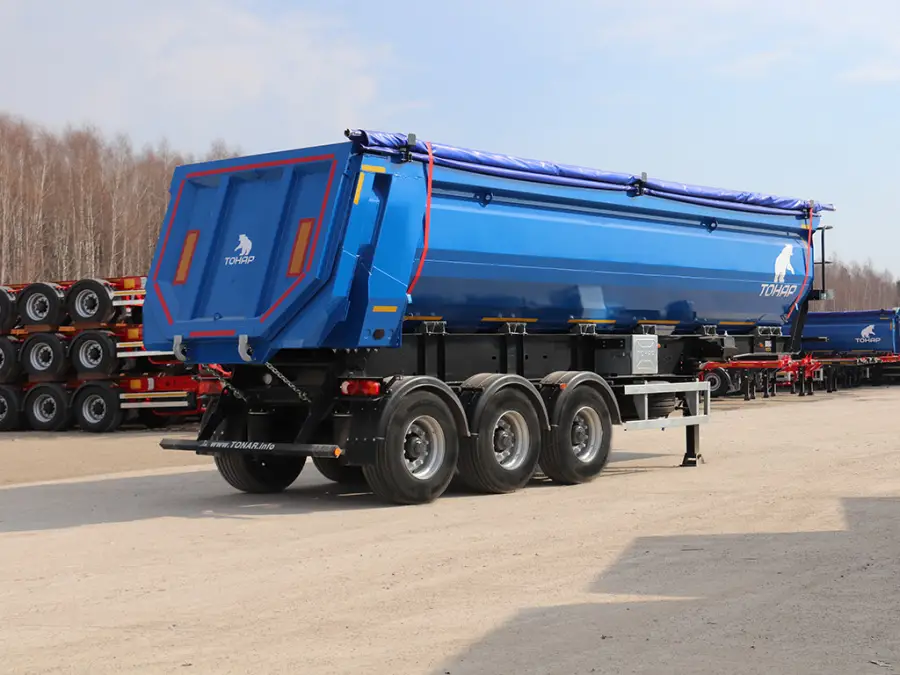 Полуприцеп с задней разгрузкой SH3-33 (95892) - высота ССУ 1350